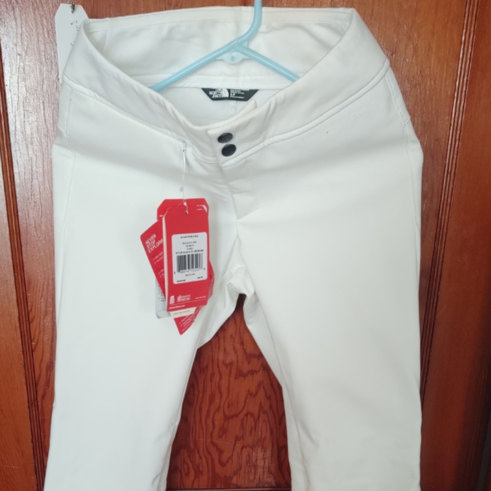 North face ski and snow pants white